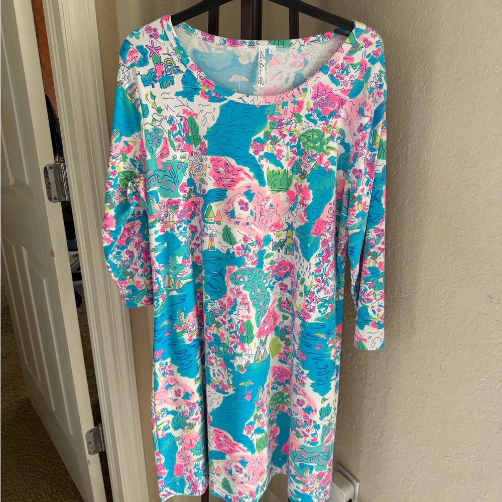 Floral Multicolor Dress Lula B large